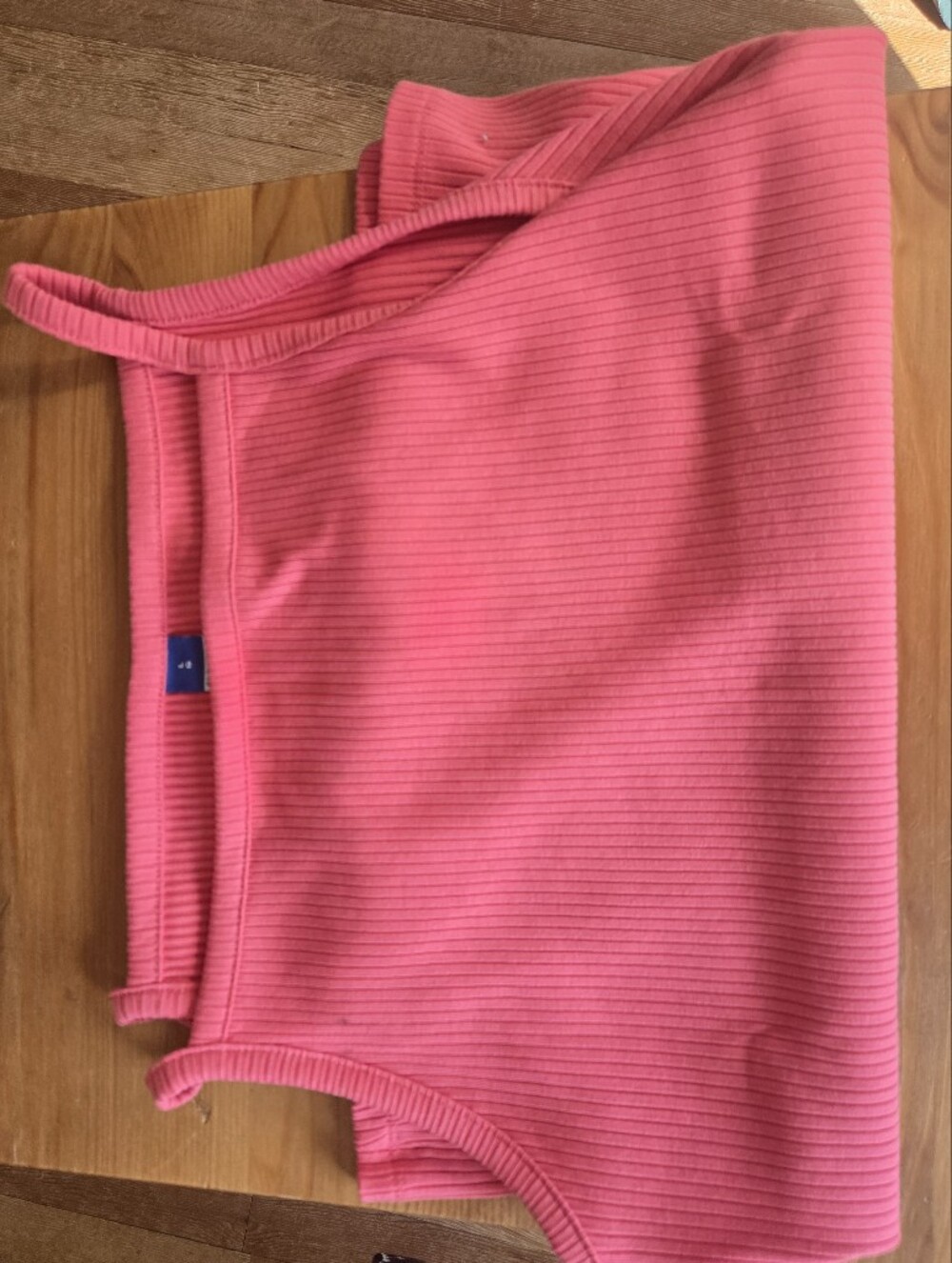 Old Navy Ribbed High-Neck Cami in Coral - Picture 2 of 2